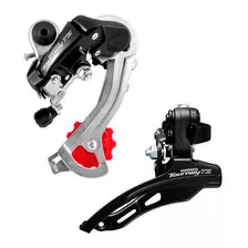 Kit Câmbio Shimano Tourney Tz400 + Tz500 6/7v S/ Gancheira