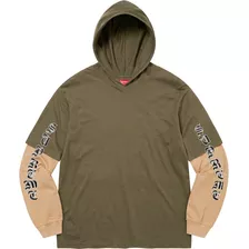 Playera Supreme Layered Hooded L/s Top Original Hype