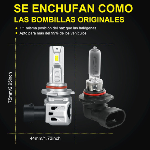 24000lm 9005 9006 Focos Led Haz Alto/bajo Canbus Para Gmc Y Foto 8