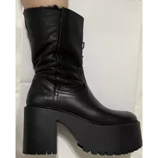 Botas Paruolo Talle Con Corderito 38 Cuero Nuevas