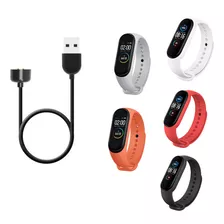 5 Correas Y 1 Cable De Carga Usb Para Xiaomi Mi Band 5/6/7