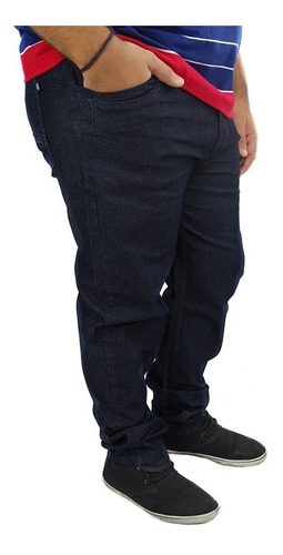 Calça Jeans Lycra Masculina Plus Size Tamanho Grande