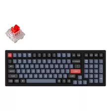 Teclado Mecanico Wireless Keychron K4 Pro Gamer Rgb Pc Mac Color Del Teclado Negro Idioma Inglés Us Internacional