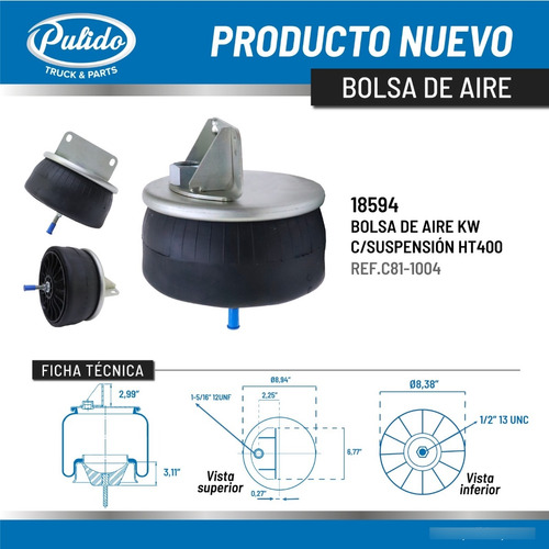 Bolsa De Aire Kw Con Suspensin Ht400 Ref.c81-1004 No.18594 Foto 4