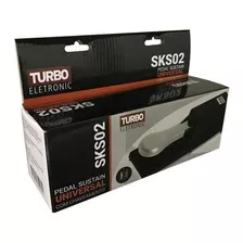 Pedal Sustain Para Teclados Eletro E Pianos Preto Sks02