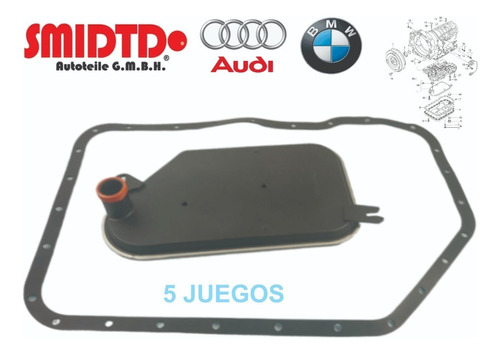 5 Filtros De Aceite Juego Transm Autom Audi A4 Quattro 96-05 Foto 3