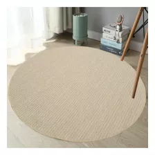 Tapete Sala Redondo 150x150 Sisal Fácil Limpar Sem Pelos 570