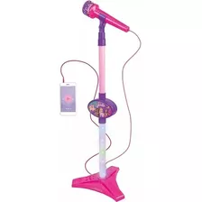 Microfone Karaoke Barbie Dreamtopia Com Pedestal Fun 