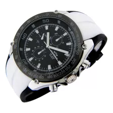 Reloj Montreal Hombre Ml1235 Agujas Luminosas Malla Caucho