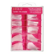 Belliz 100un Tips Belliz Fancy Transparentes Cod.1296