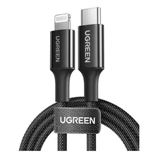 Ugreen Cable Lightning A Usb-c Pd Trenzado 1m Negro