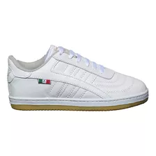 Tenis De Futbol Rápido Con Suela Liga, Blanco, Modelo 507