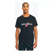 Playera Nautica Sleep Graphic Hombre Original Con Etiquetas