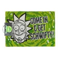 Alfombra - Rick & Morty Get Schwifty - Fibra De Coco 60x40