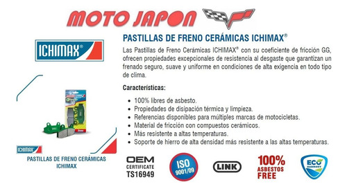 Pastillas Ceramicas + Balatas De Frenos Honda Crf 230 F Foto 3