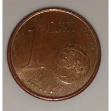 Moeda Da Espanha 1 Cent Euro Reverso Invertido 2001