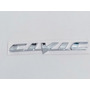 Emblema Letras Civic Cromo Para Honda Civic 15-21