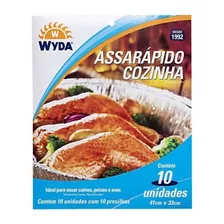 10 Un Saco Para Assados Assa Rápido Wyda Cozinha C/ Presilha