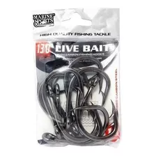 Anzol Marine Sports Live Bait Nº13/0 10p - P/ Suporte Hook