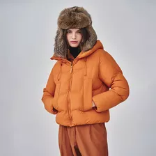 Campera Puffer Juno Orange