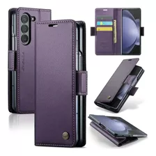 Capa Capinha Couro Carteira Premium Para Galaxy Z Fold 5