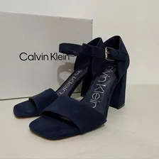 Sandalias Plataforma Calvin Klein Gamusa 100% Original