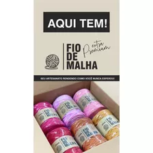 Kit 6 Fio De Malha Extra Premium 25mm E 140m