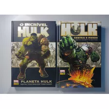 Hq's Planeta Hulk + Hulk Contra O Mundo Marvel Deluxe Capa Dura Panini