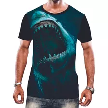 Camiseta Camisa Personalizada Animal Megalodonte Monstro 3