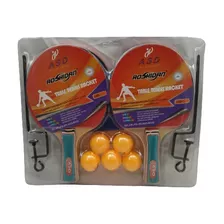 Kit Raquete Bolinhas E Rede Tênis De Mesa Ping Pong