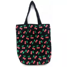 Bolsa Cerejas Ecobag Sacola Feminina 100% Algodão