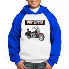 Moletom Infantil Moto Harley Davidson Heritage Classic Red