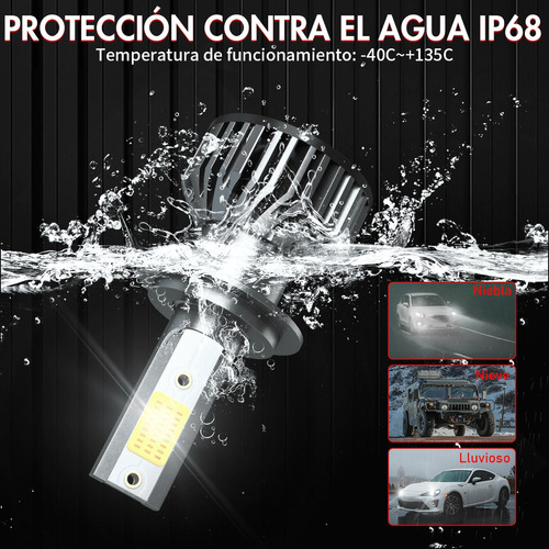 12000lm Focos Led Y Antiniebla Para Seat Ibiza 2001-2007 Foto 2