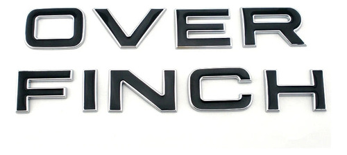Overfinch Letter Badge Logo Sticker Para Land Rover Foto 6