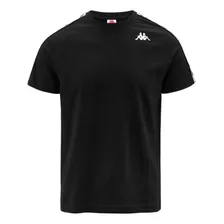 Camiseta 222 Banda Coen Slim Hombre Negro Kappa Kappa