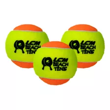 Kit Bola Beach Tennis Bola Bolinha Tênis Com 03 Unidades Lcm