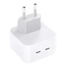 Fonte Tomada Para iPhone 11 12 13 14 Tipo C 40w Duplo Usb C