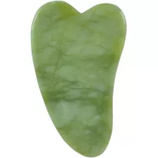 Masajeador Piedra Jade Limpiador Facial Guasha Evita Arrugas Color Verde Lima