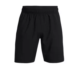 Short Hombre Under Armour Woven Wordmark Running Negro