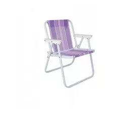 Cadeira De Praia Camping Infantil Aluminio Alta Mor
