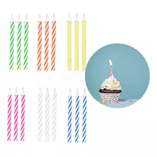 192 Velas Aniversario Coloridas Espiral Mini Bento Cake