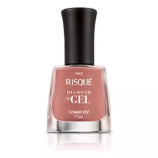 Esmalte Risque Diamond Gel Espumante Rose