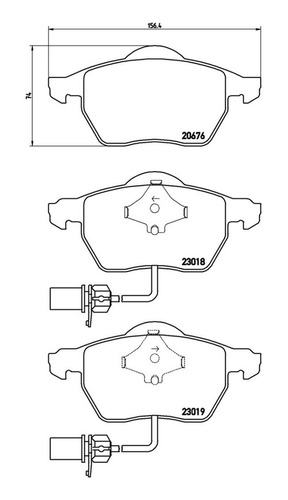 Brembo Balatas Audi A4 Quattro Avant 2005-2006 Delantero Foto 2