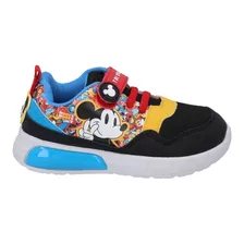 Zapatillas Con Luces Mickey Mouse Bicolor 