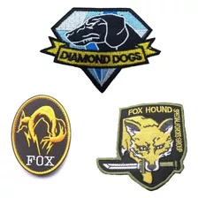 3 Piezas De Metal Engranaje Sólido Parche, Insignia De Perro