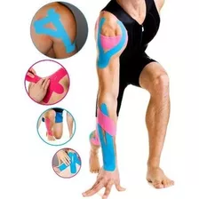 2 Fita Elástica Adesiva Sport Kinesio Bandagem Funcional