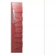 Labial Líquido Maybelline Superstay Vinyl Ink Tonos Nude Acabado Mate Color Peppy