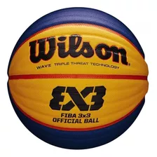 Balon Wilson Baloncesto Basket Oficial Fiba 3x3 Wave Cuero