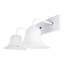 Spot Recto Campana De Pared 2 Luces Moderno Vintage Apto Led