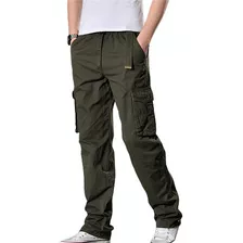 Pantalón Jogger Cargo Jeans Para Hombre Casual